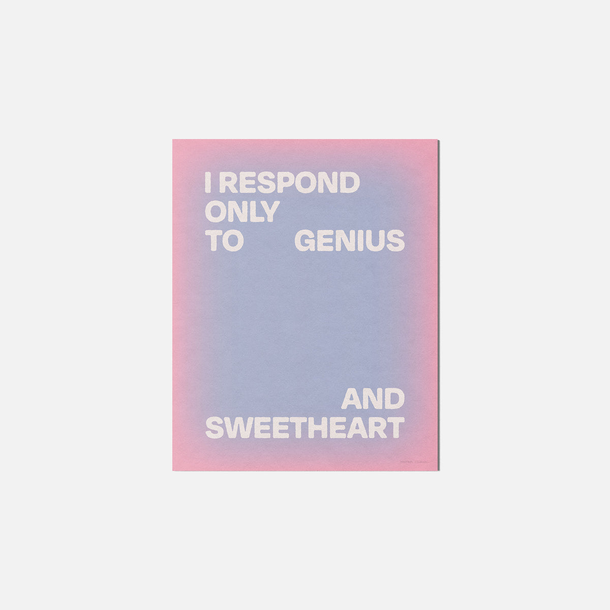 SWEETHEART PRINT