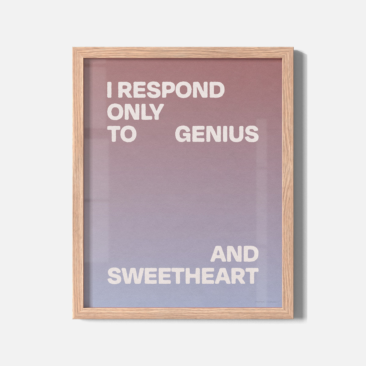 SWEETHEART PRINT