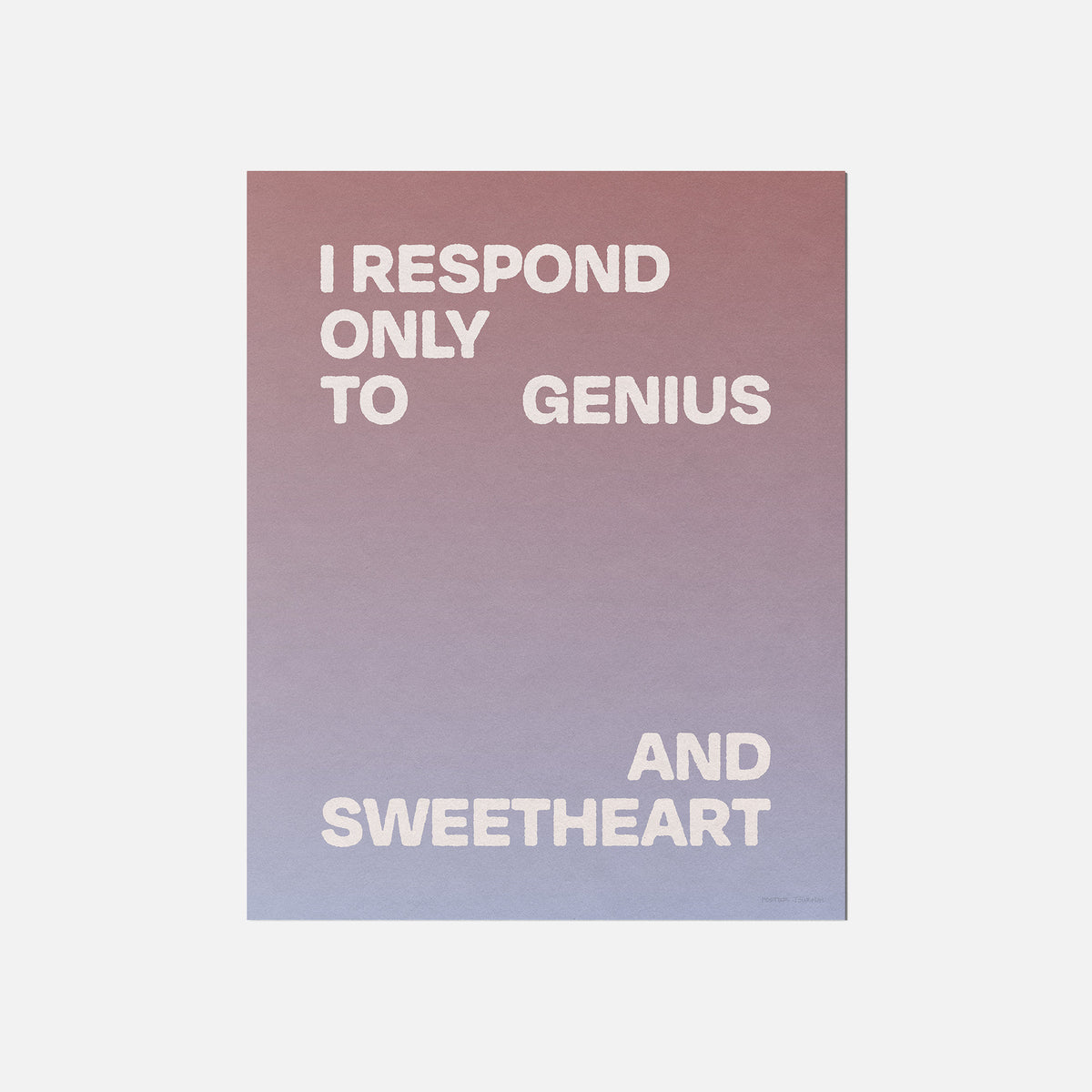 SWEETHEART PRINT