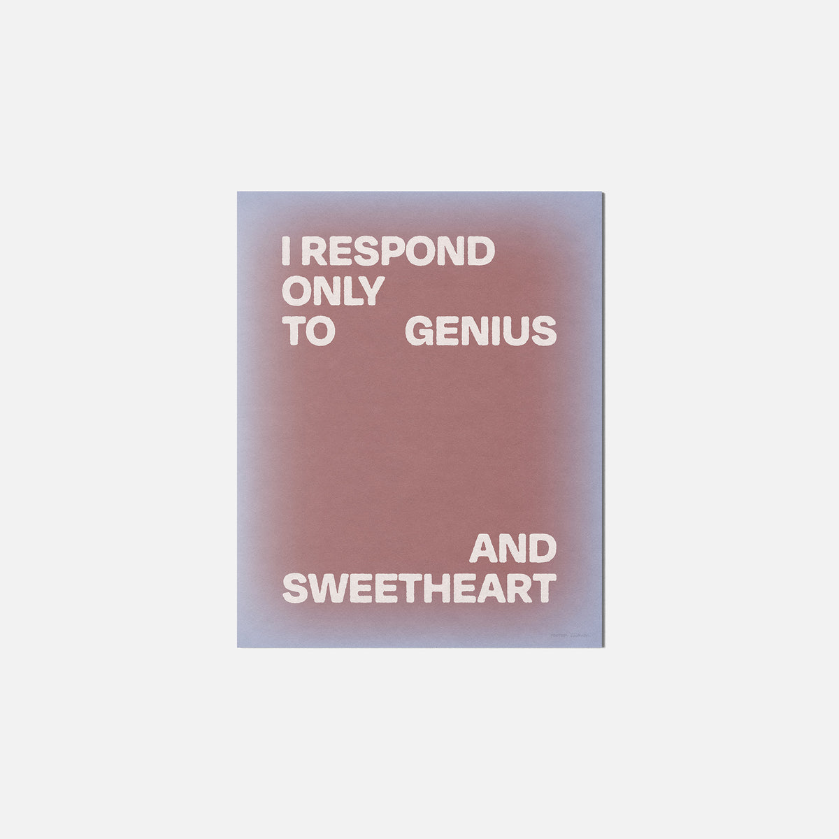 SWEETHEART PRINT