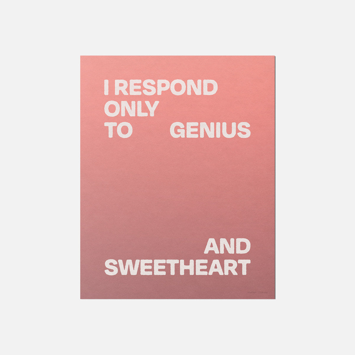 SWEETHEART PRINT