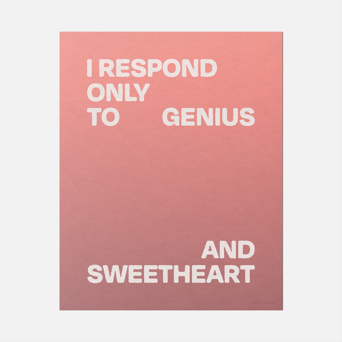 SWEETHEART PRINT