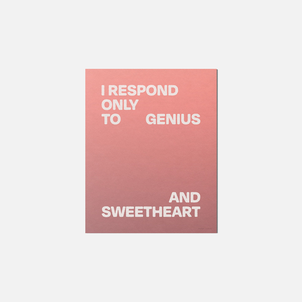 SWEETHEART PRINT