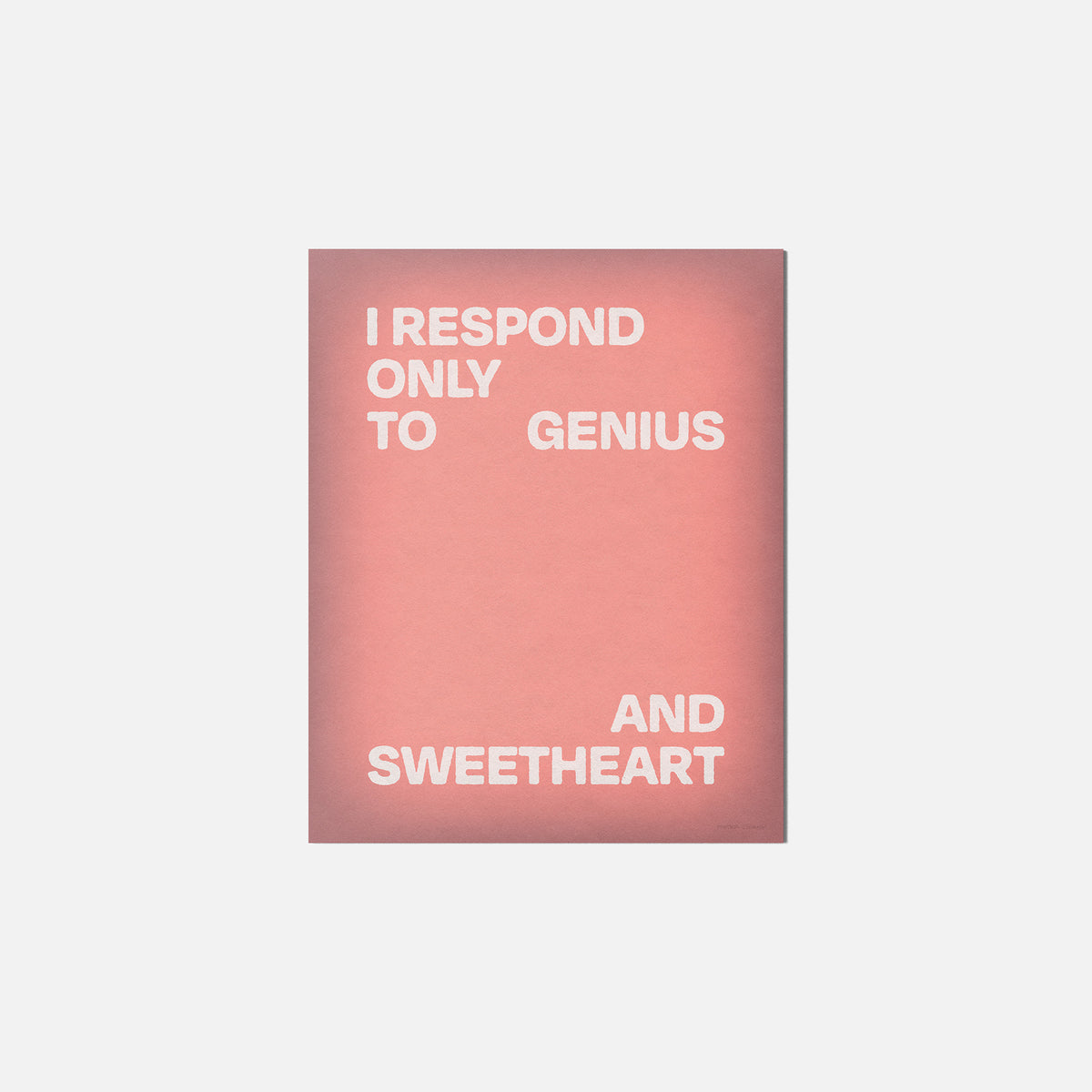 SWEETHEART PRINT