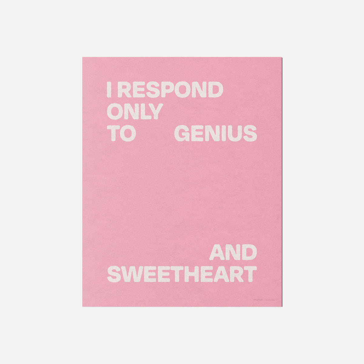 SWEETHEART PRINT