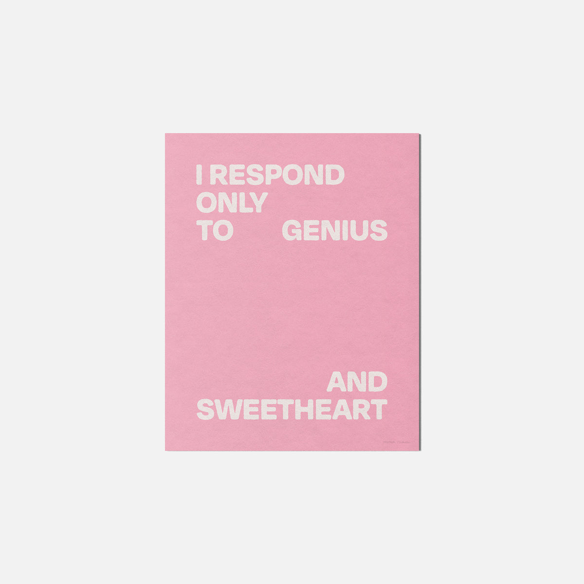 SWEETHEART PRINT