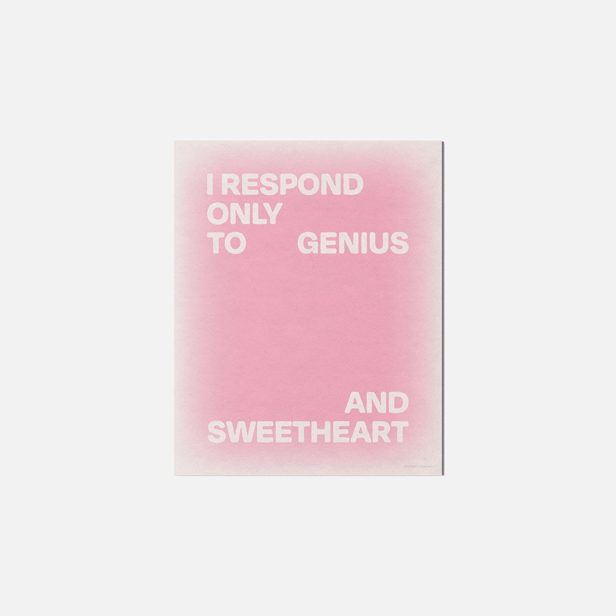 SWEETHEART PRINT
