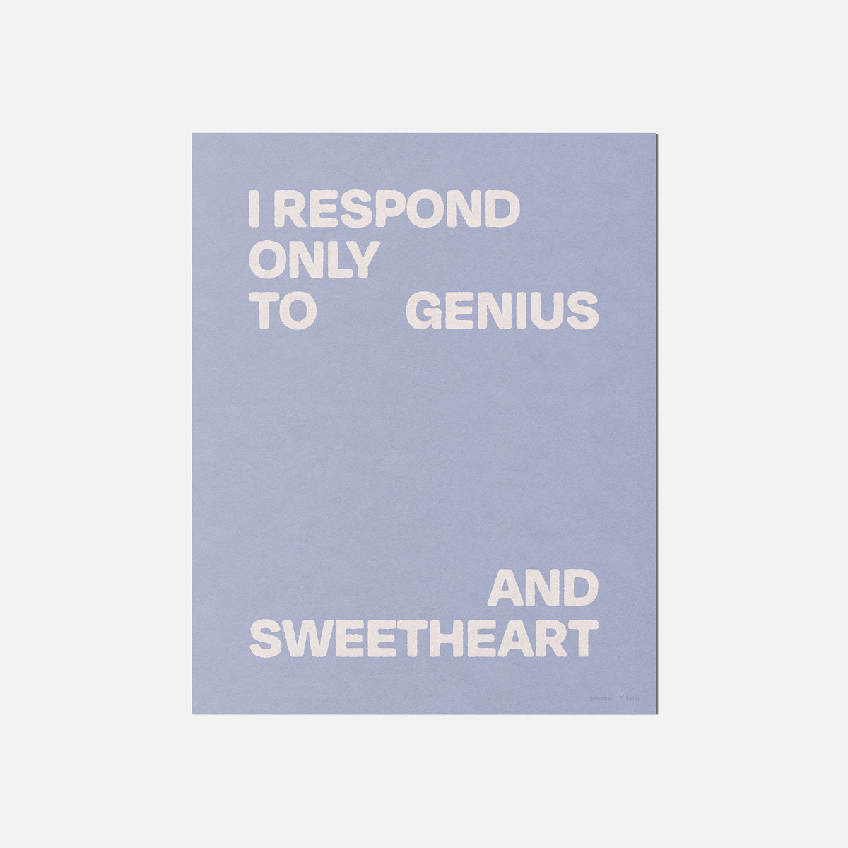 SWEETHEART PRINT