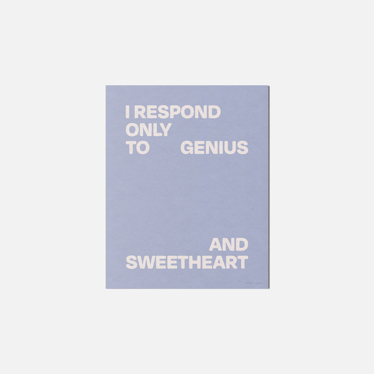 SWEETHEART PRINT