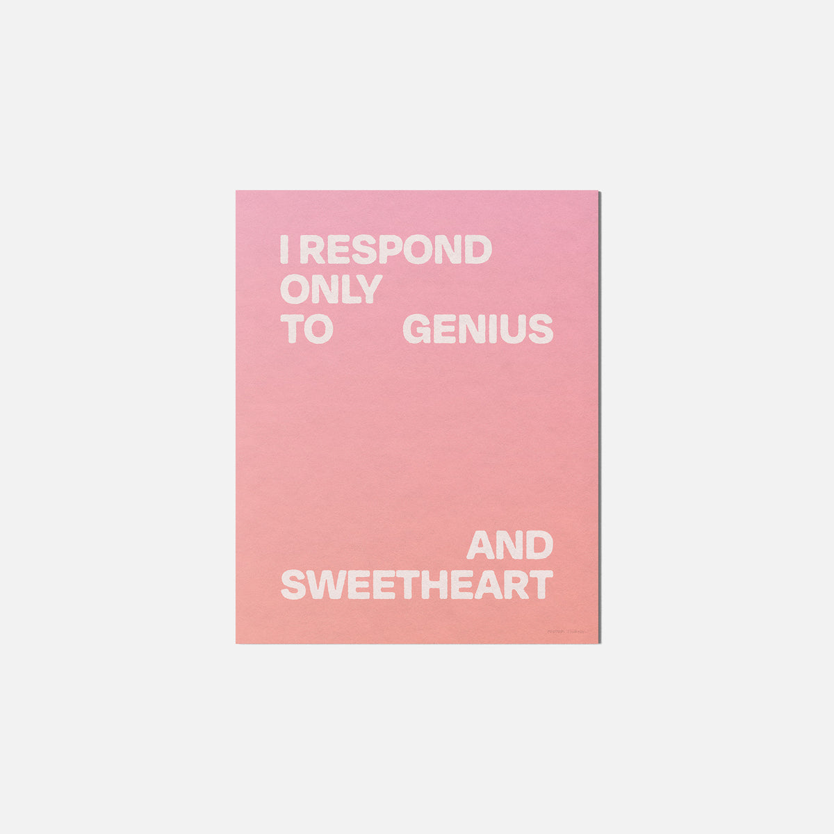 SWEETHEART PRINT