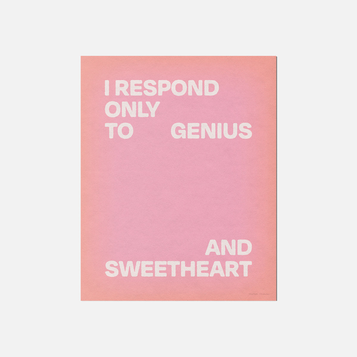 SWEETHEART PRINT