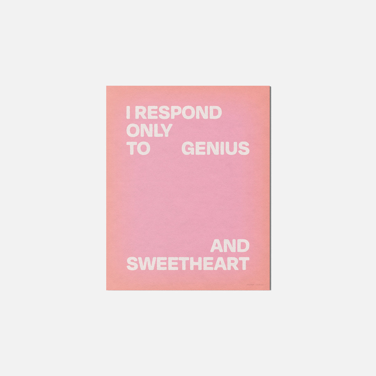 SWEETHEART PRINT