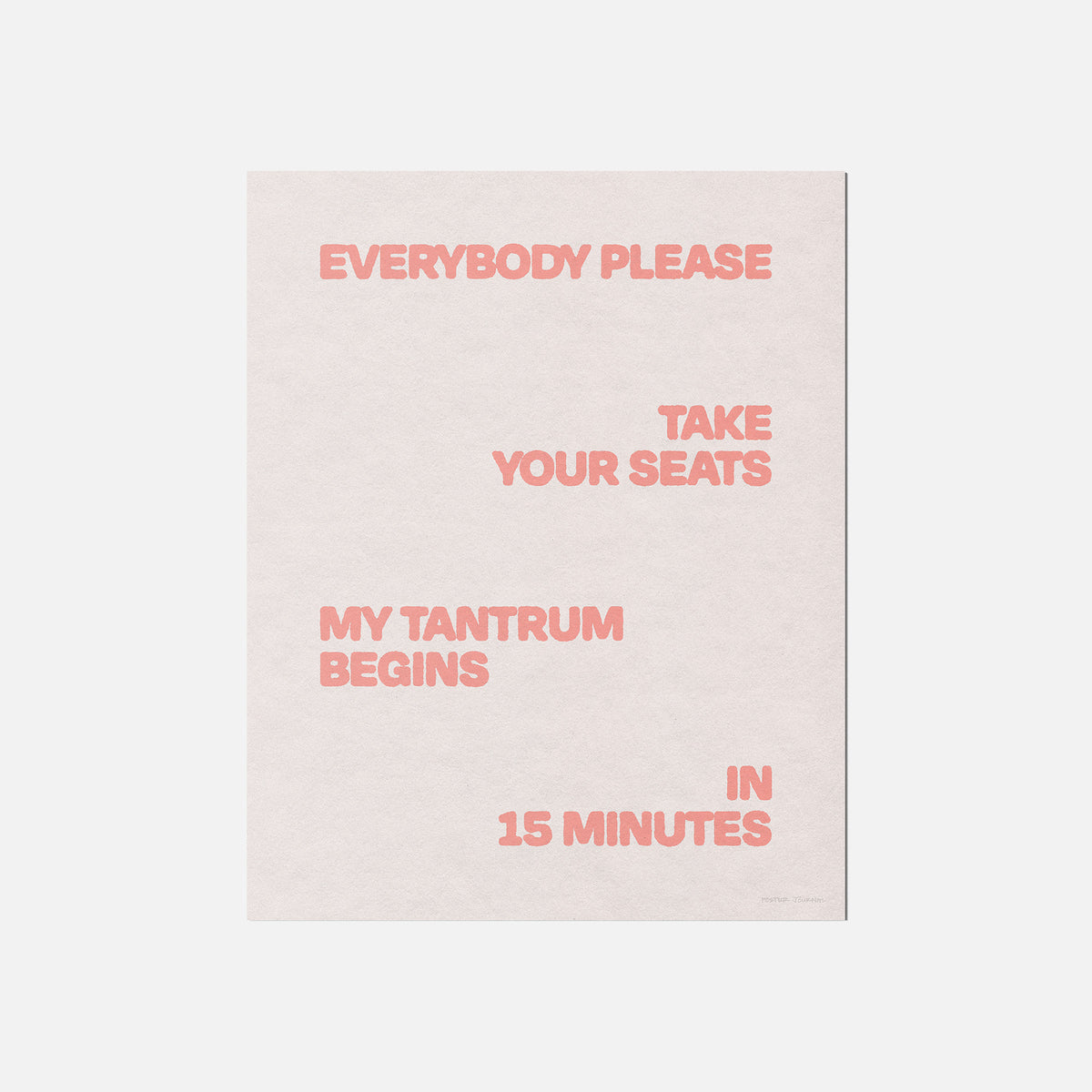 TANTRUM PRINT