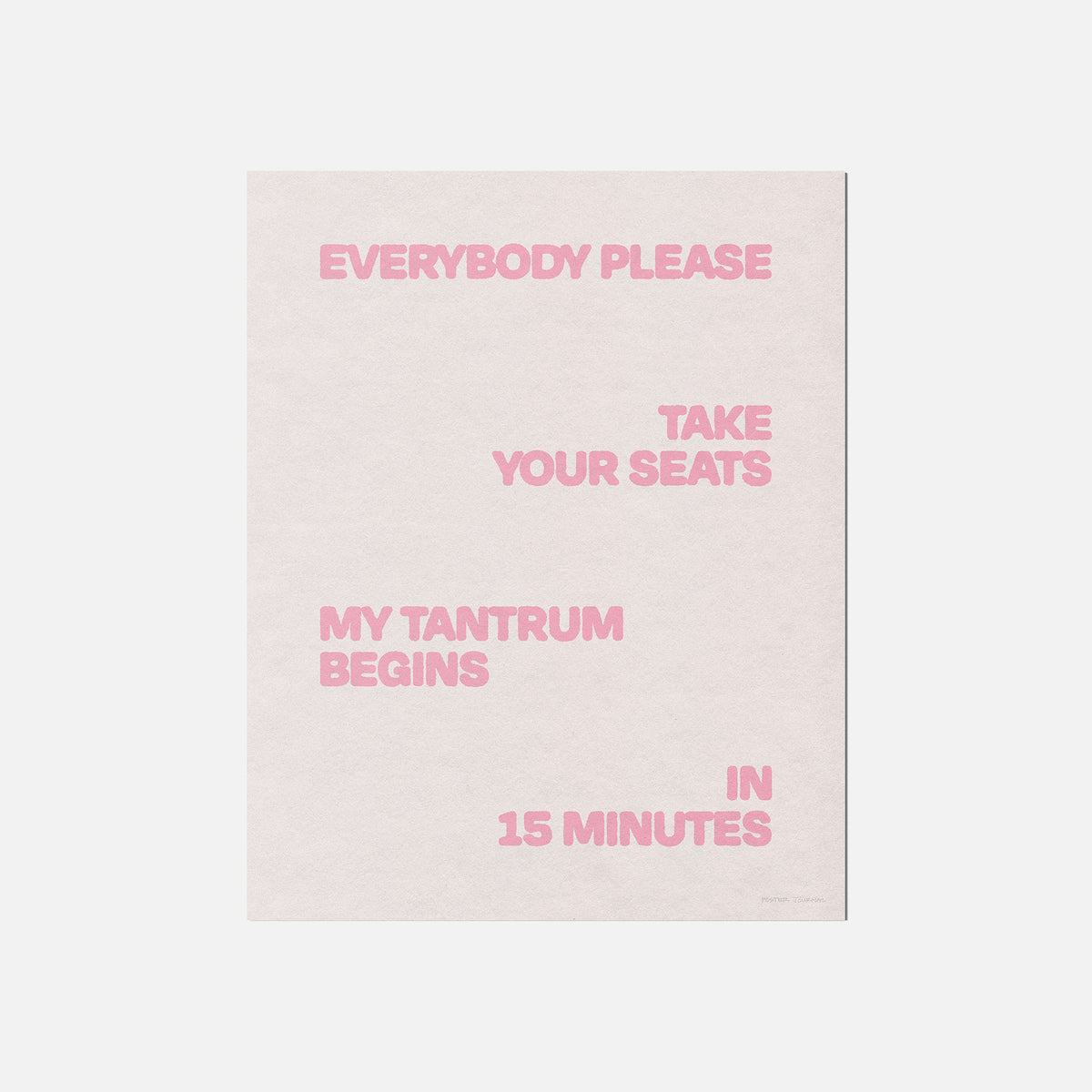 TANTRUM PRINT