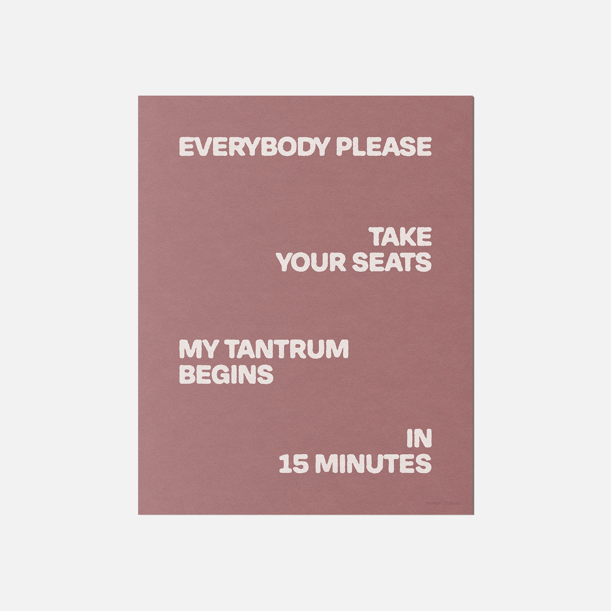 TANTRUM PRINT