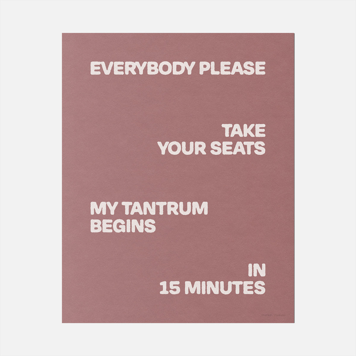 TANTRUM PRINT