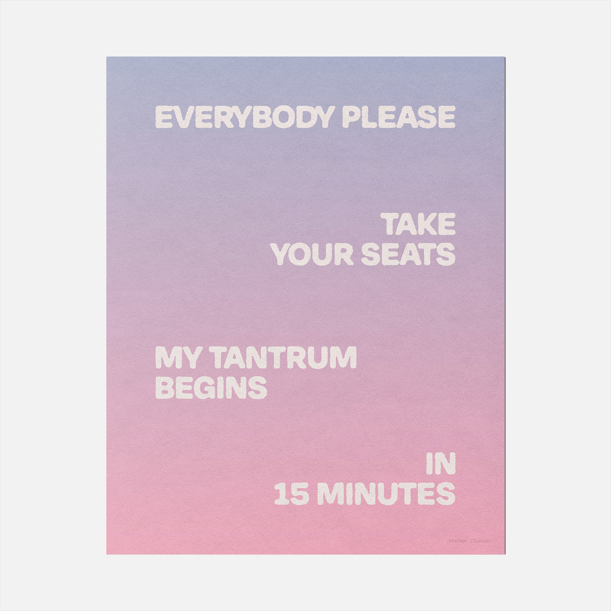 TANTRUM PRINT