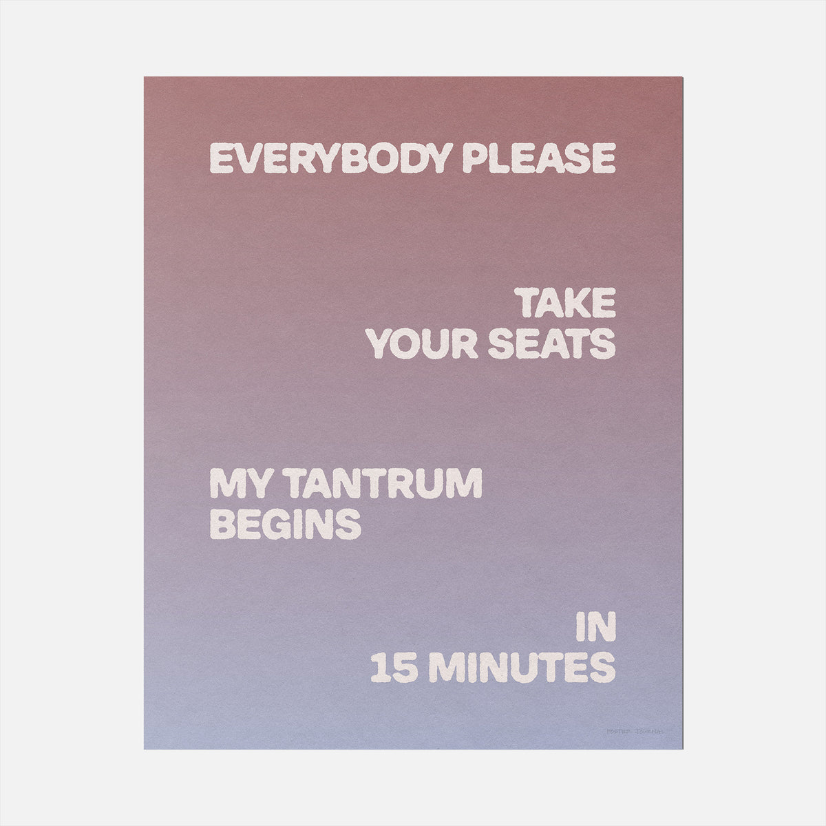 TANTRUM PRINT