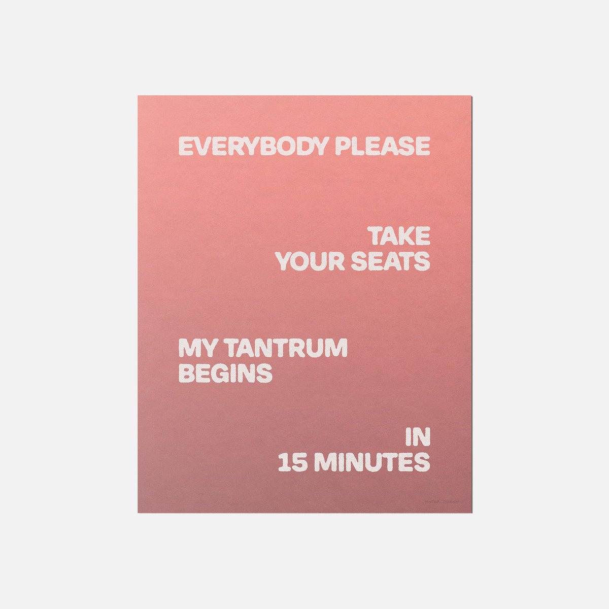 TANTRUM PRINT