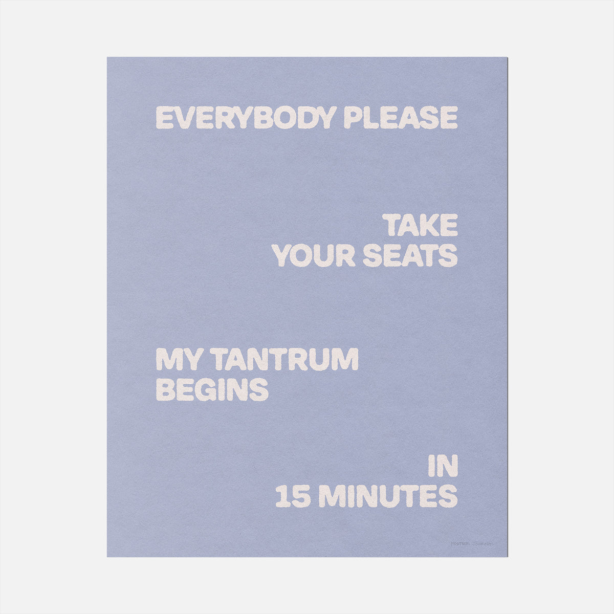 TANTRUM PRINT