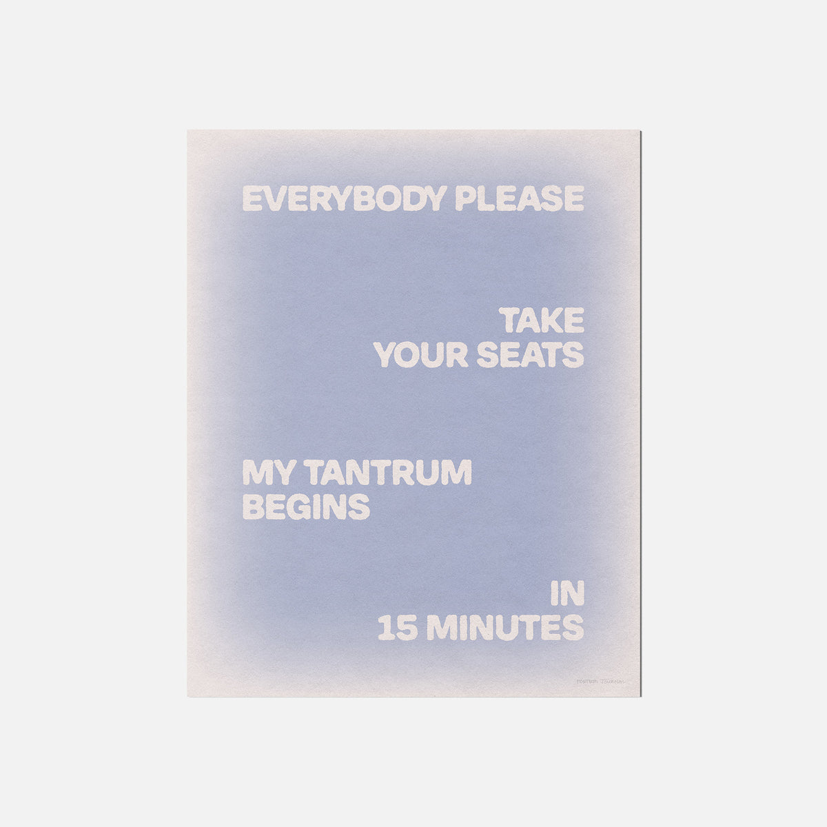 TANTRUM PRINT