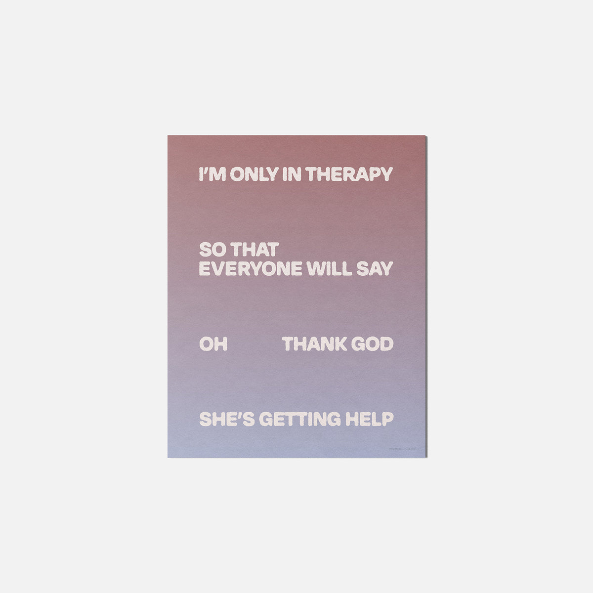 THERAPY PRINT