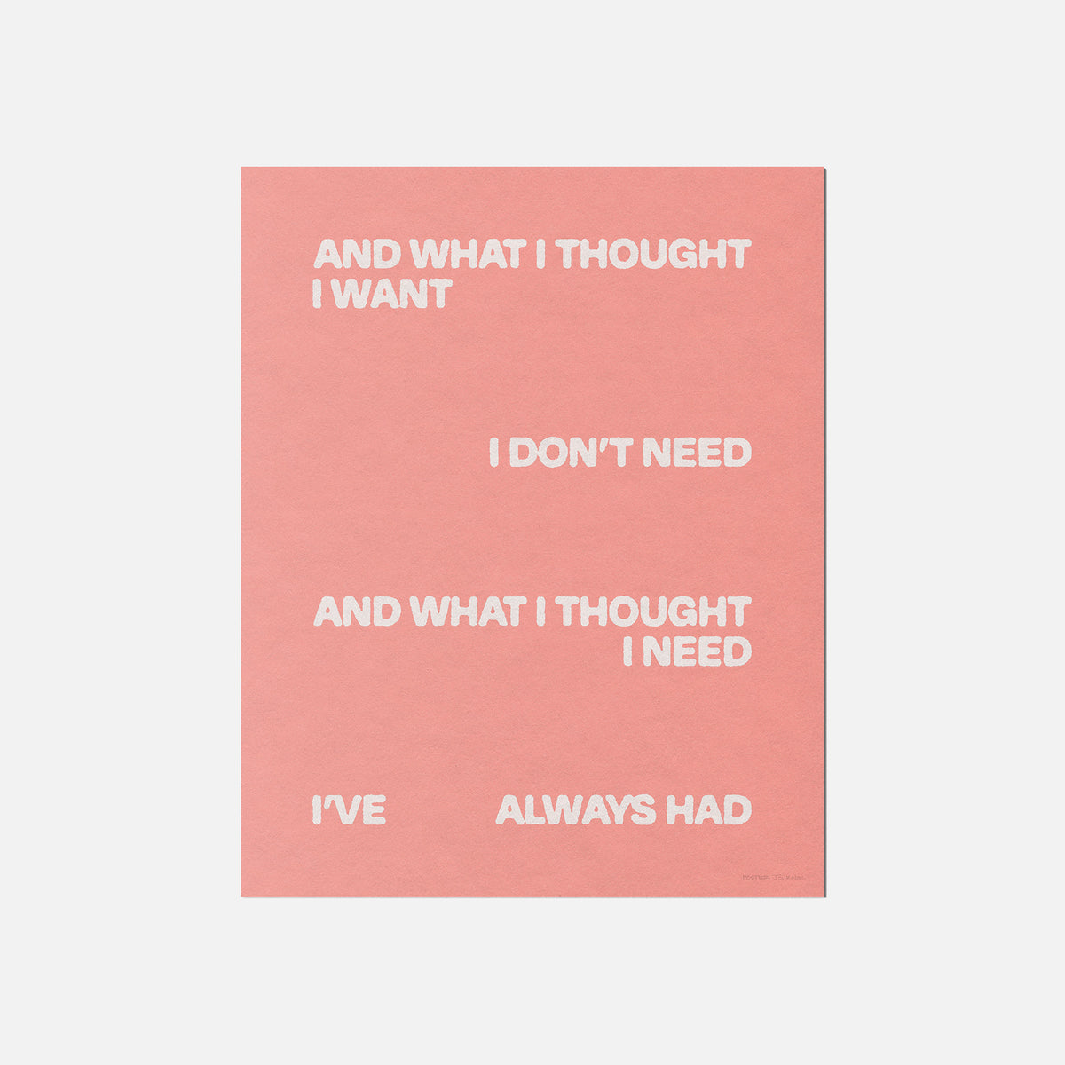 THOUGHT PRINT