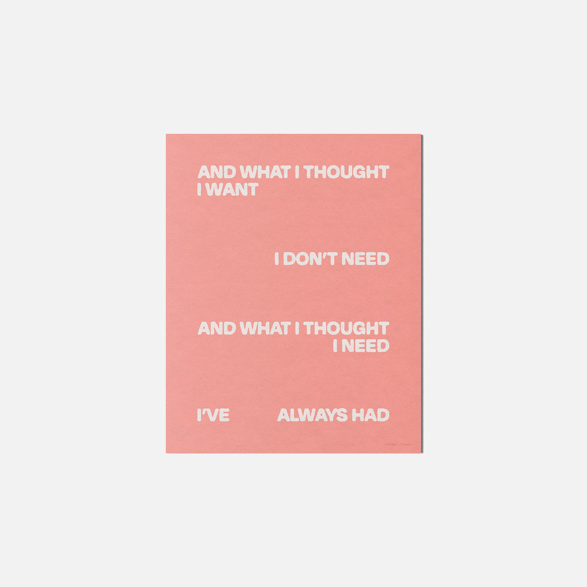 THOUGHT PRINT