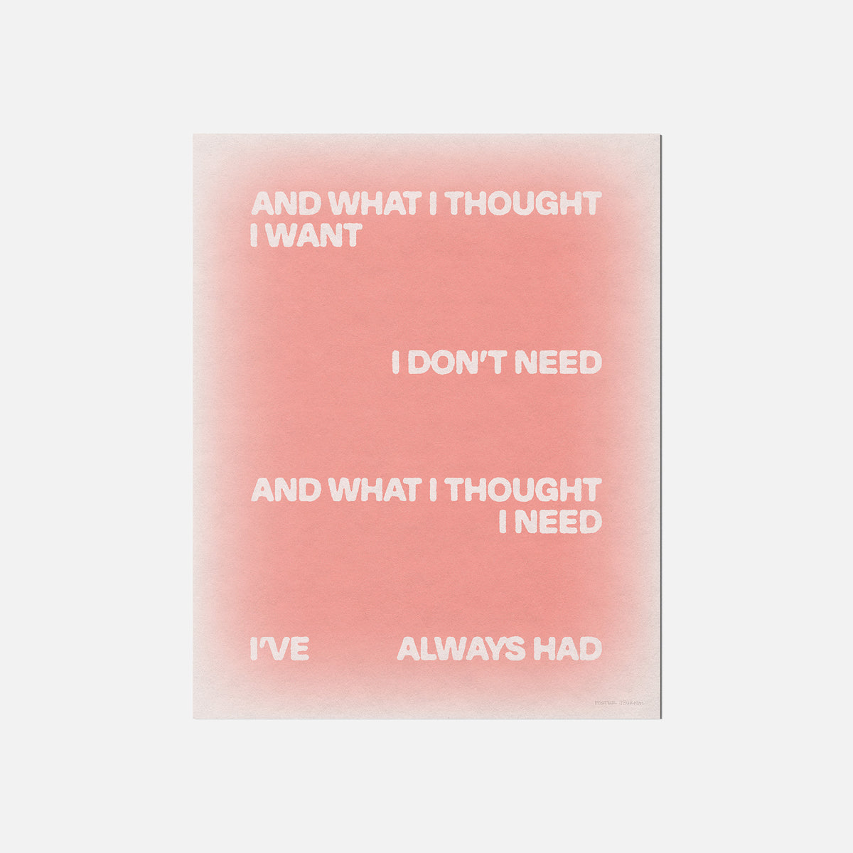 THOUGHT PRINT