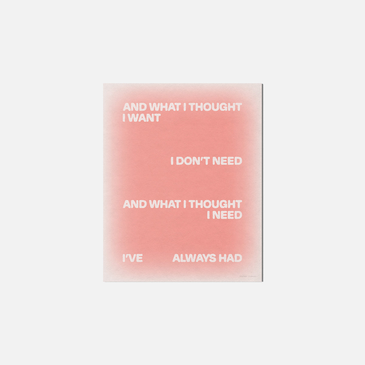 THOUGHT PRINT