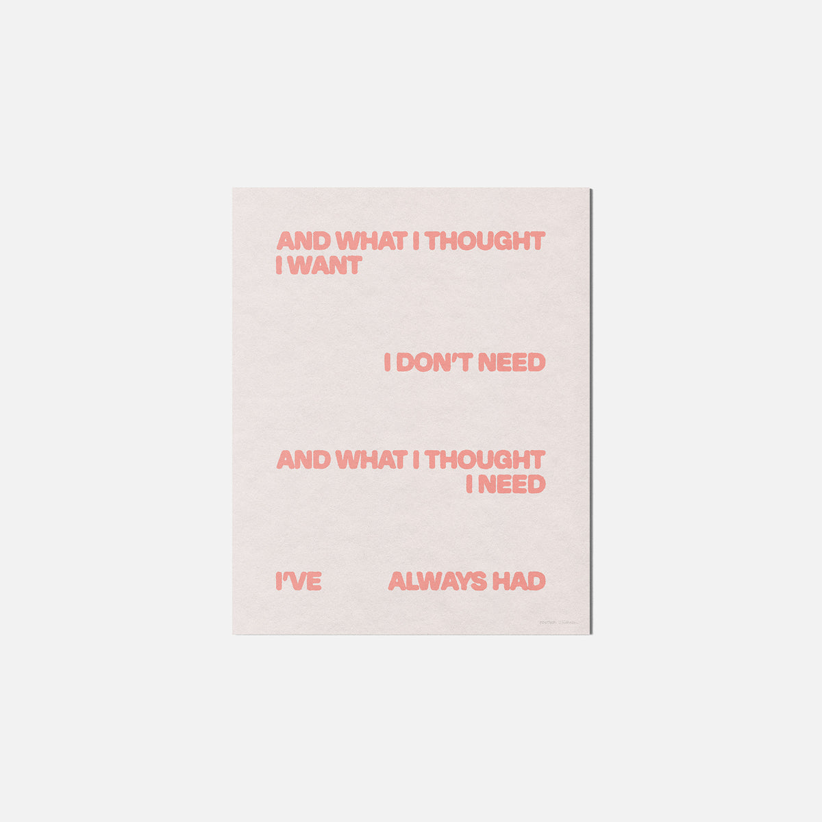 THOUGHT PRINT