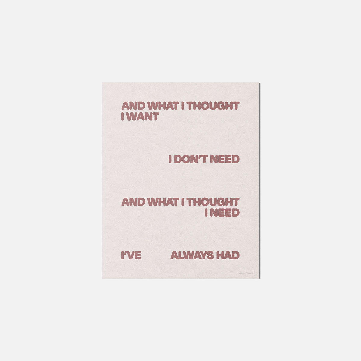 THOUGHT PRINT