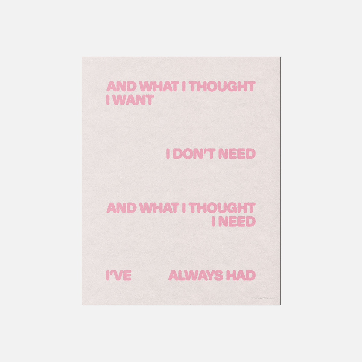 THOUGHT PRINT
