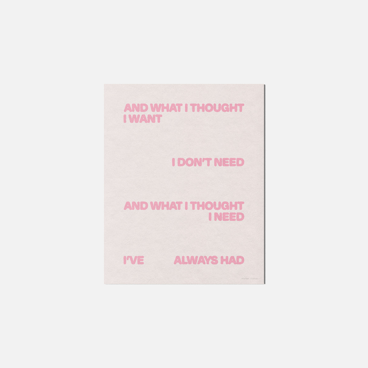 THOUGHT PRINT