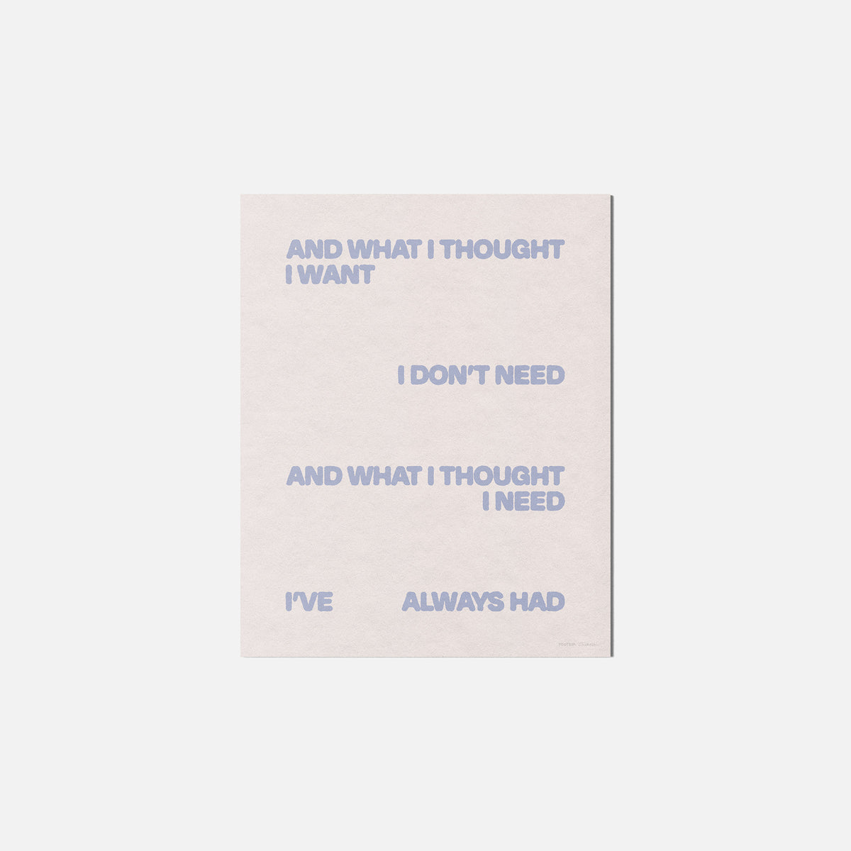 THOUGHT PRINT