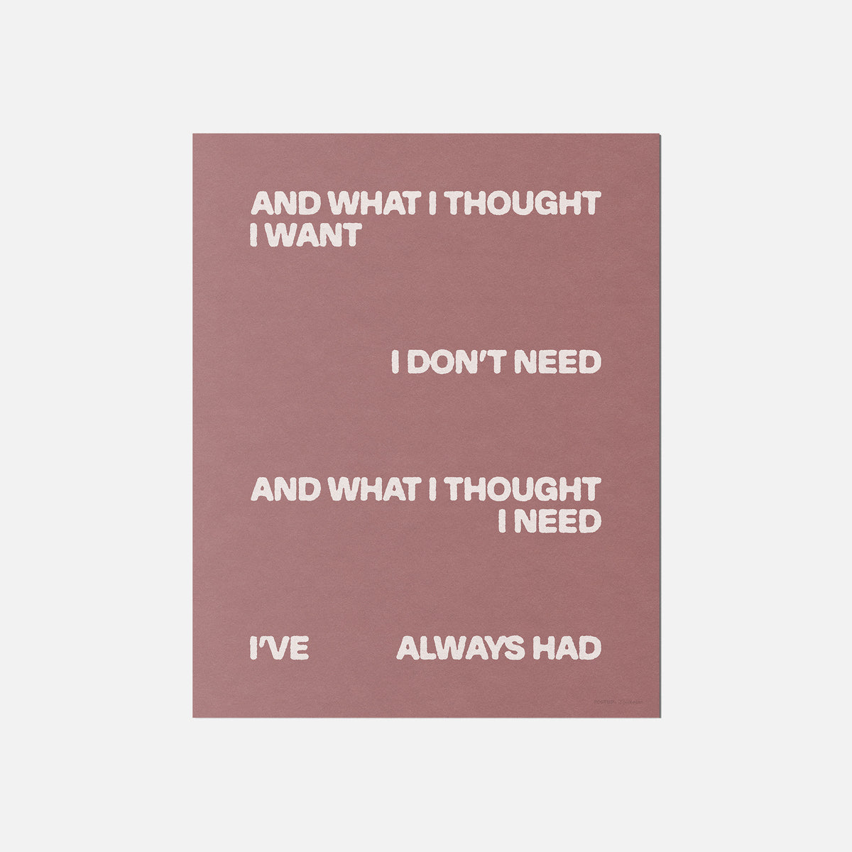 THOUGHT PRINT
