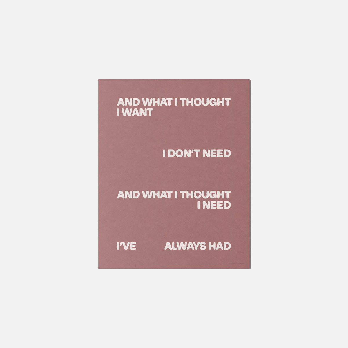 THOUGHT PRINT