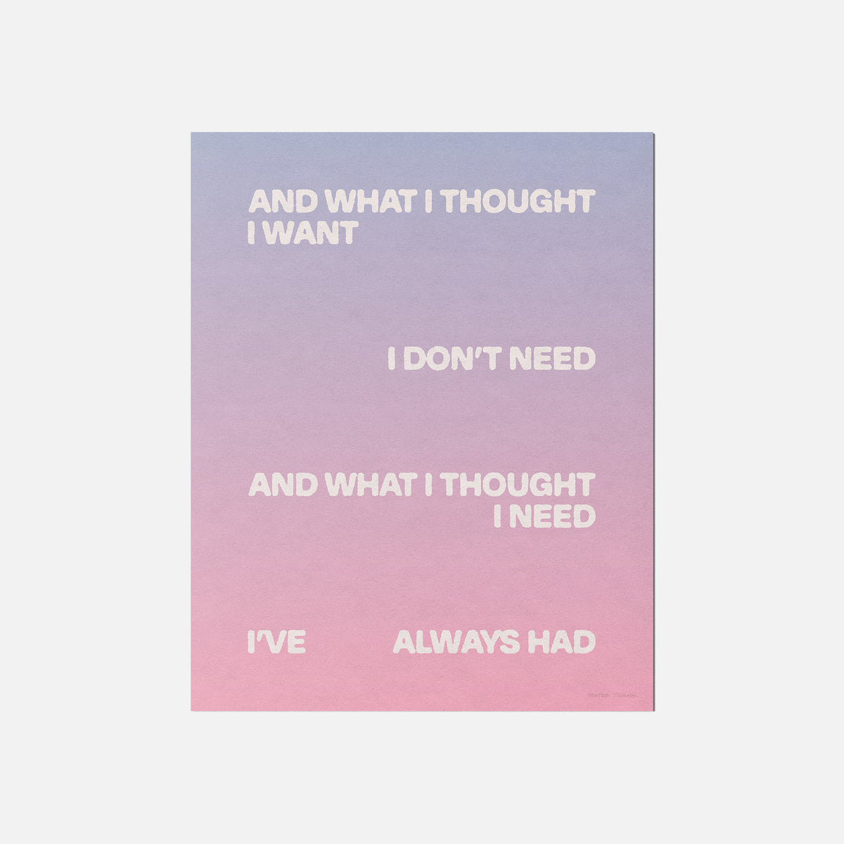 THOUGHT PRINT