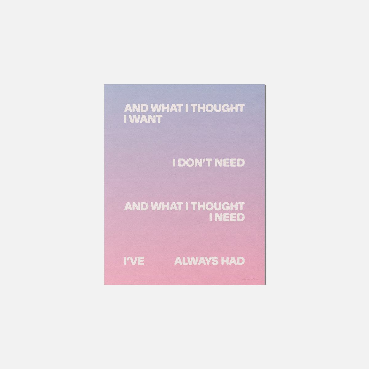 THOUGHT PRINT