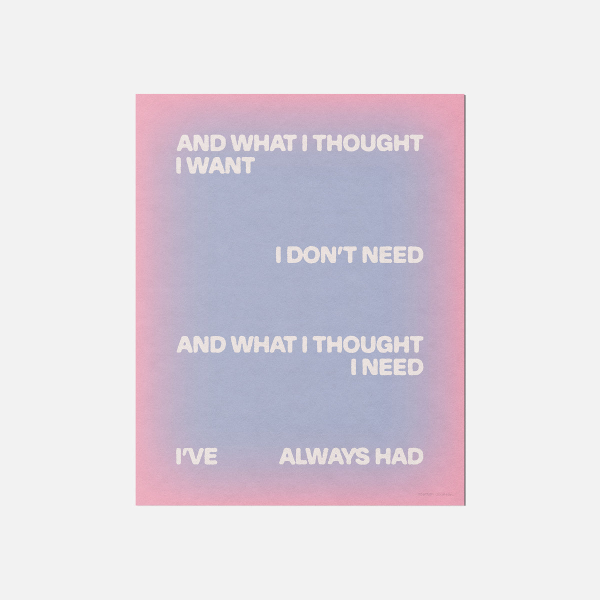THOUGHT PRINT