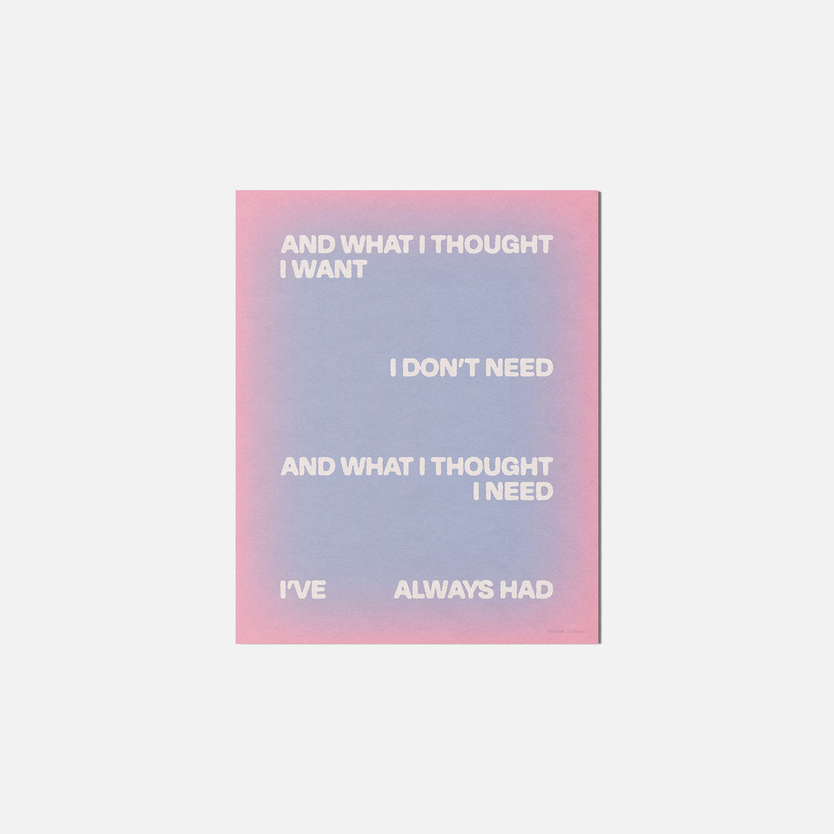 THOUGHT PRINT