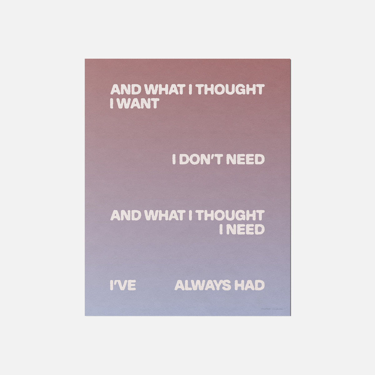 THOUGHT PRINT