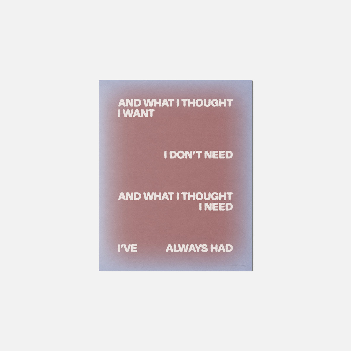 THOUGHT PRINT