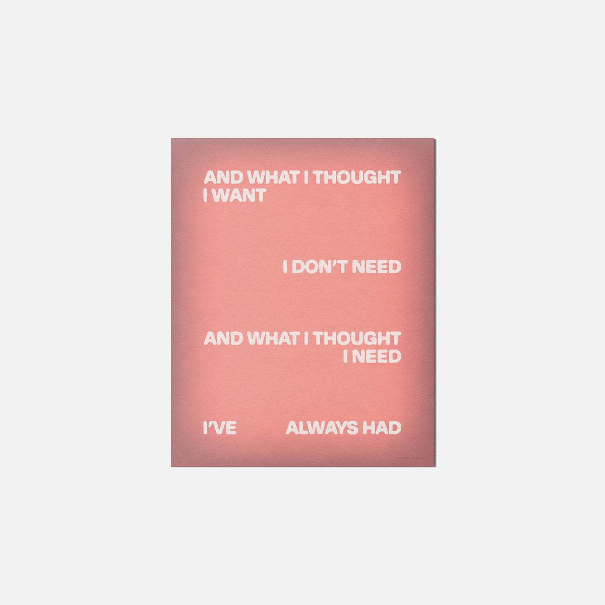 THOUGHT PRINT