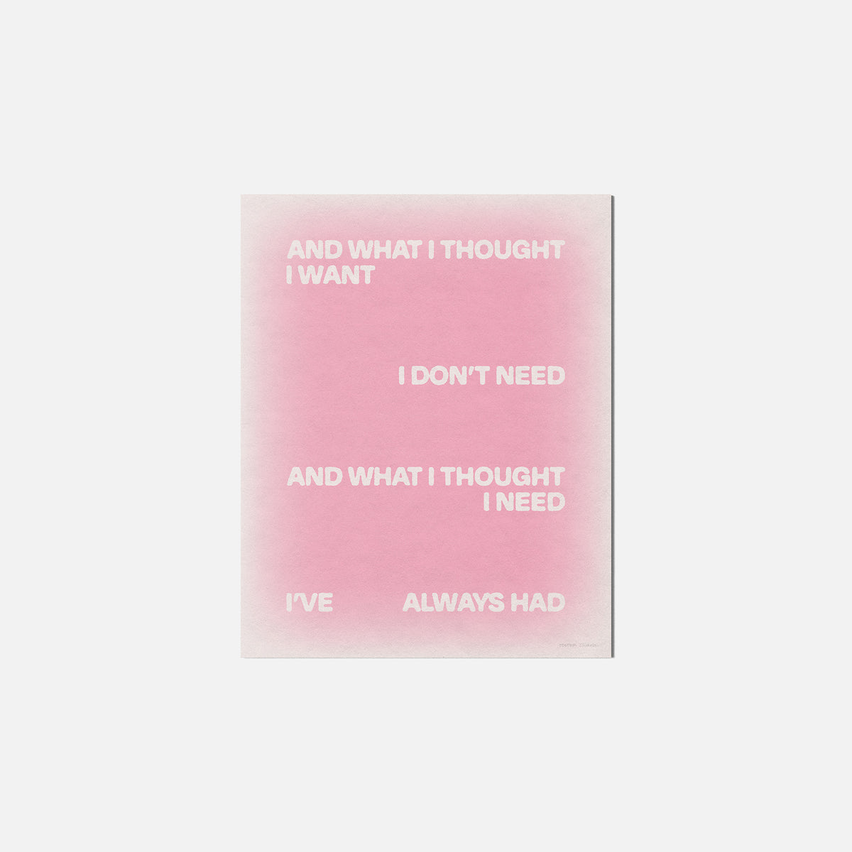 THOUGHT PRINT