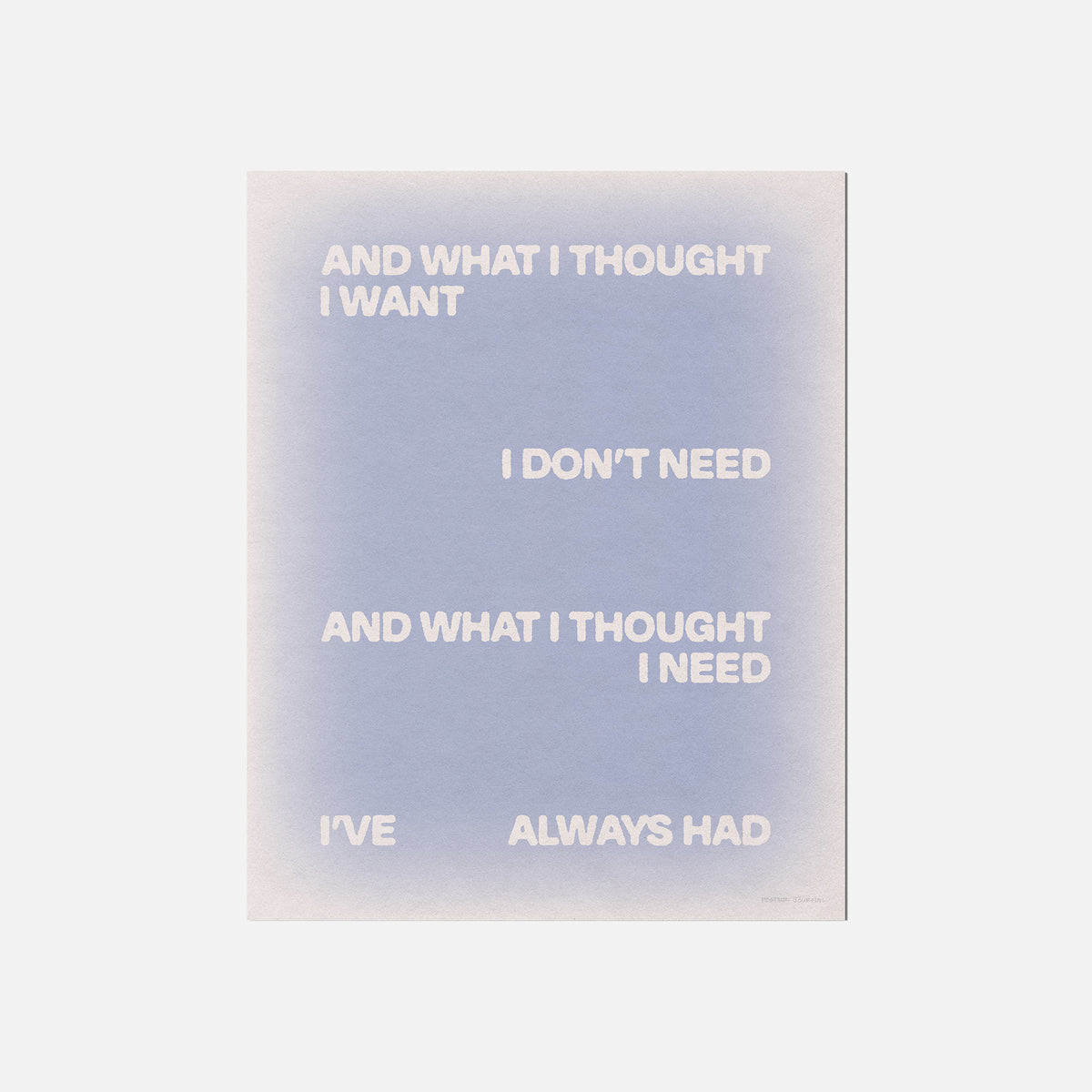 THOUGHT PRINT
