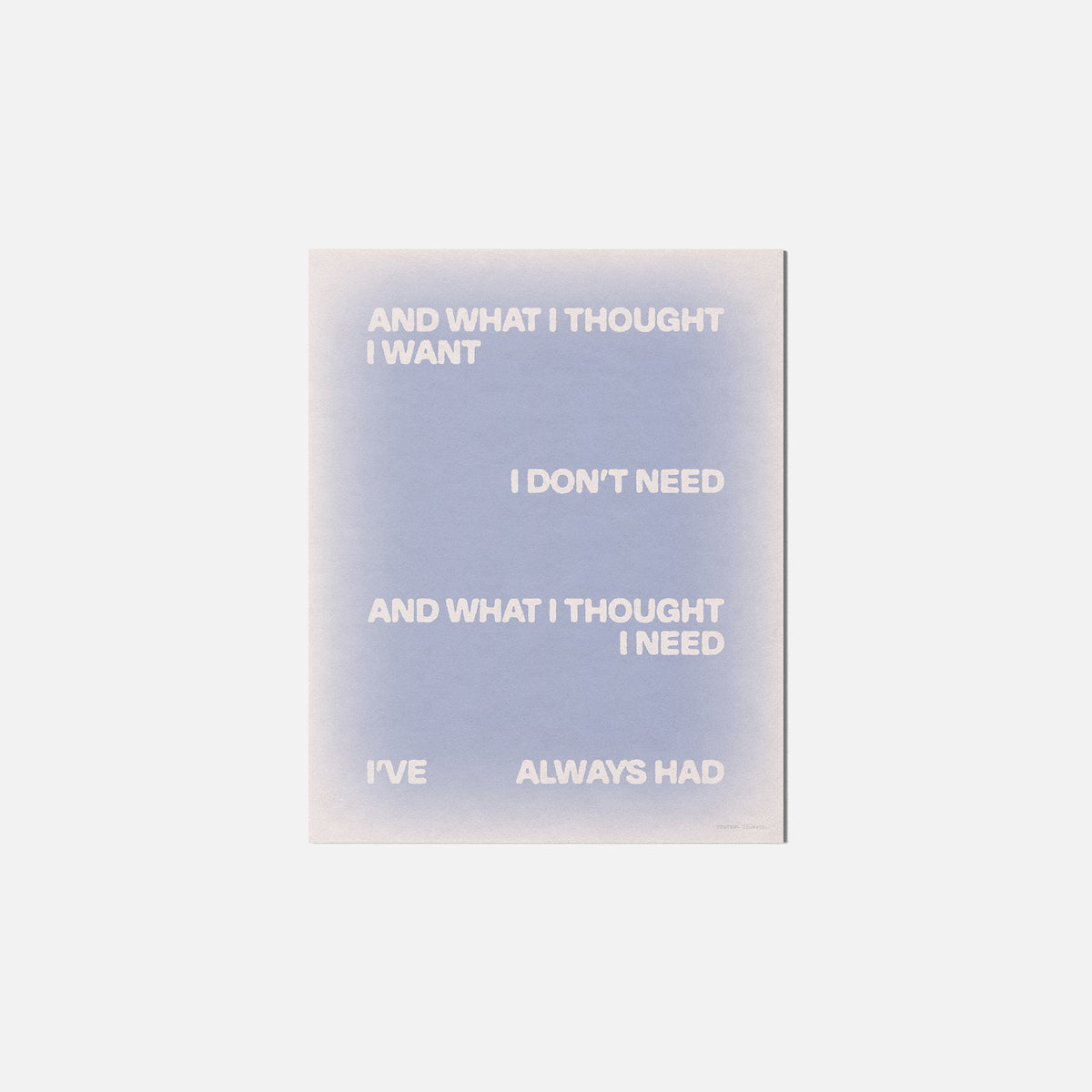 THOUGHT PRINT