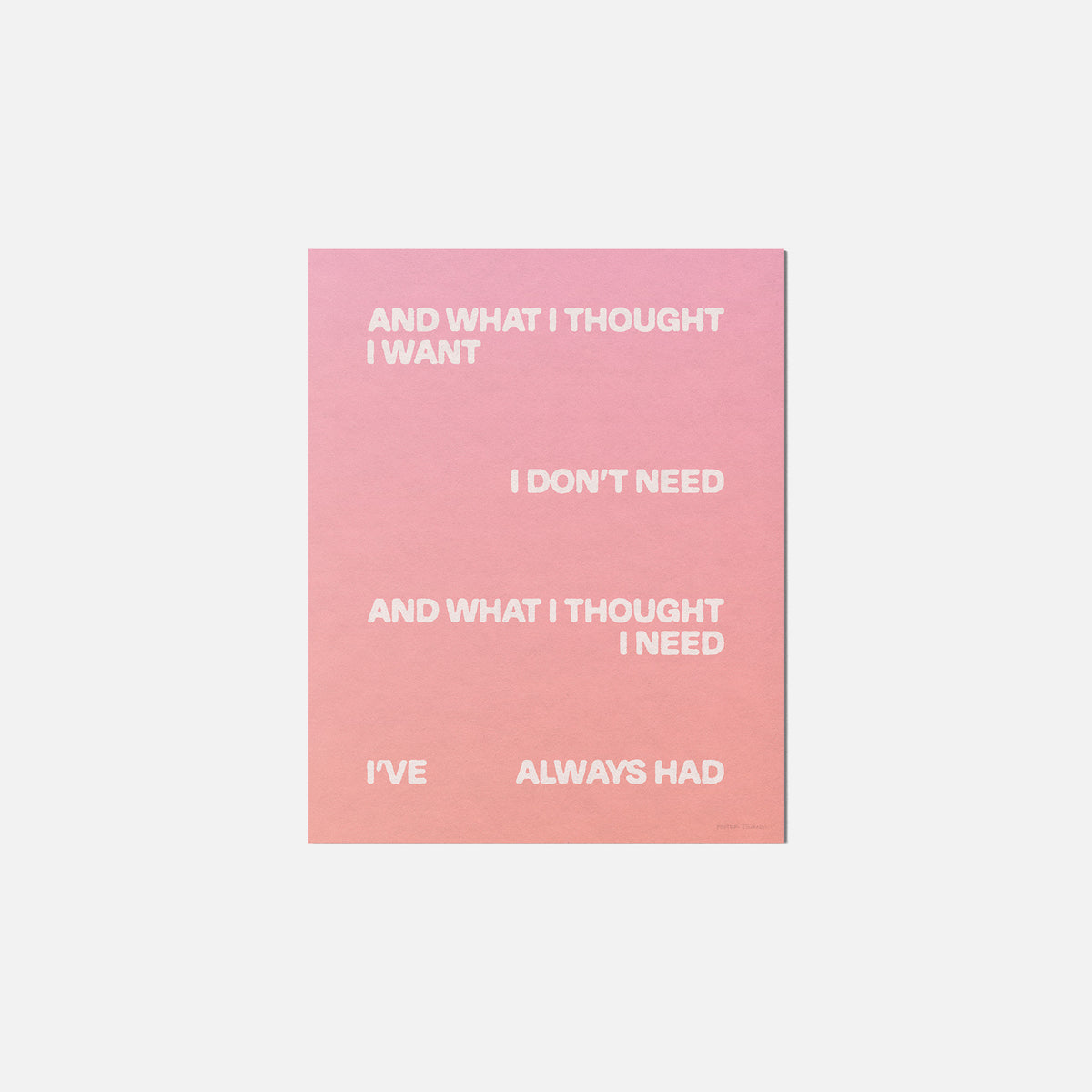 THOUGHT PRINT