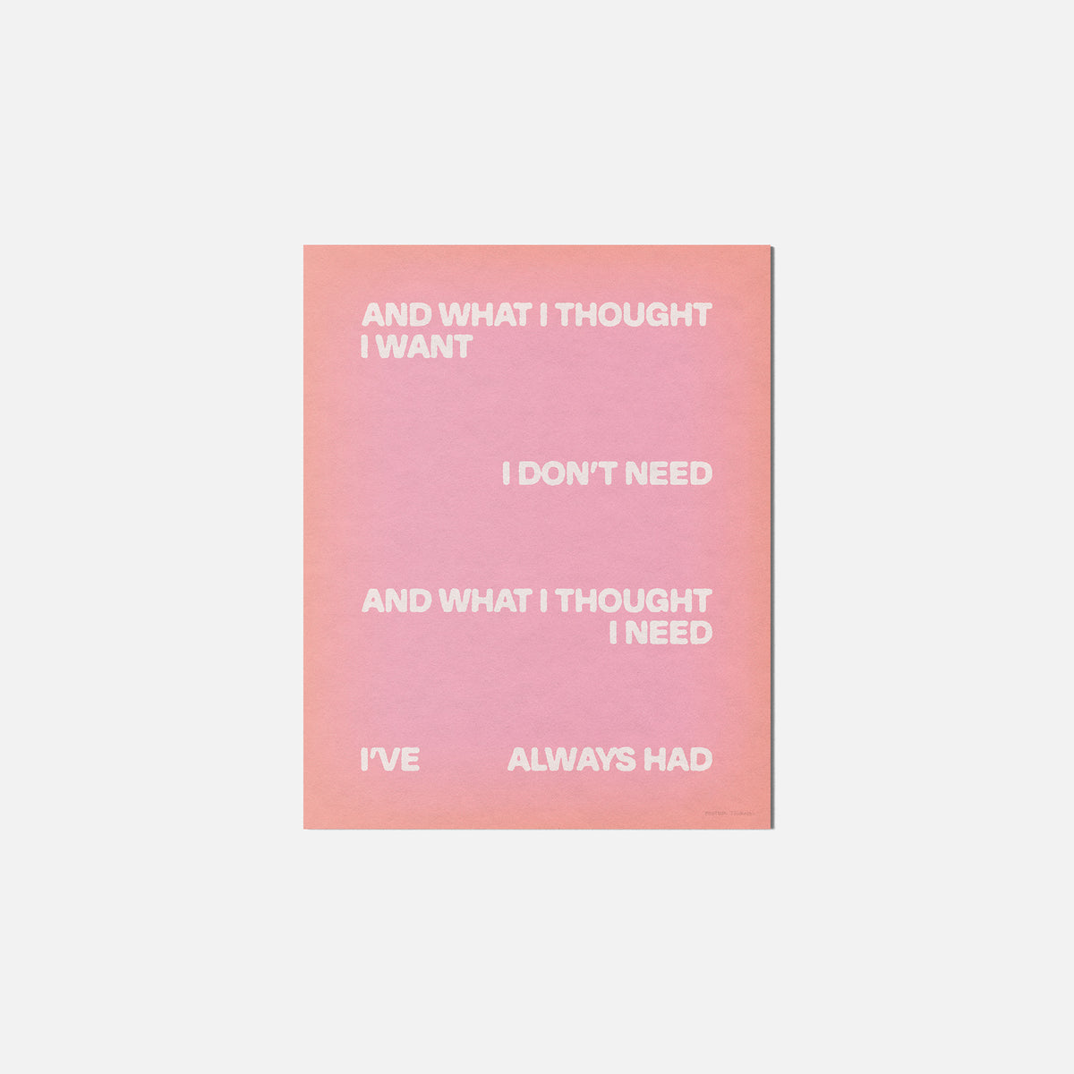 THOUGHT PRINT