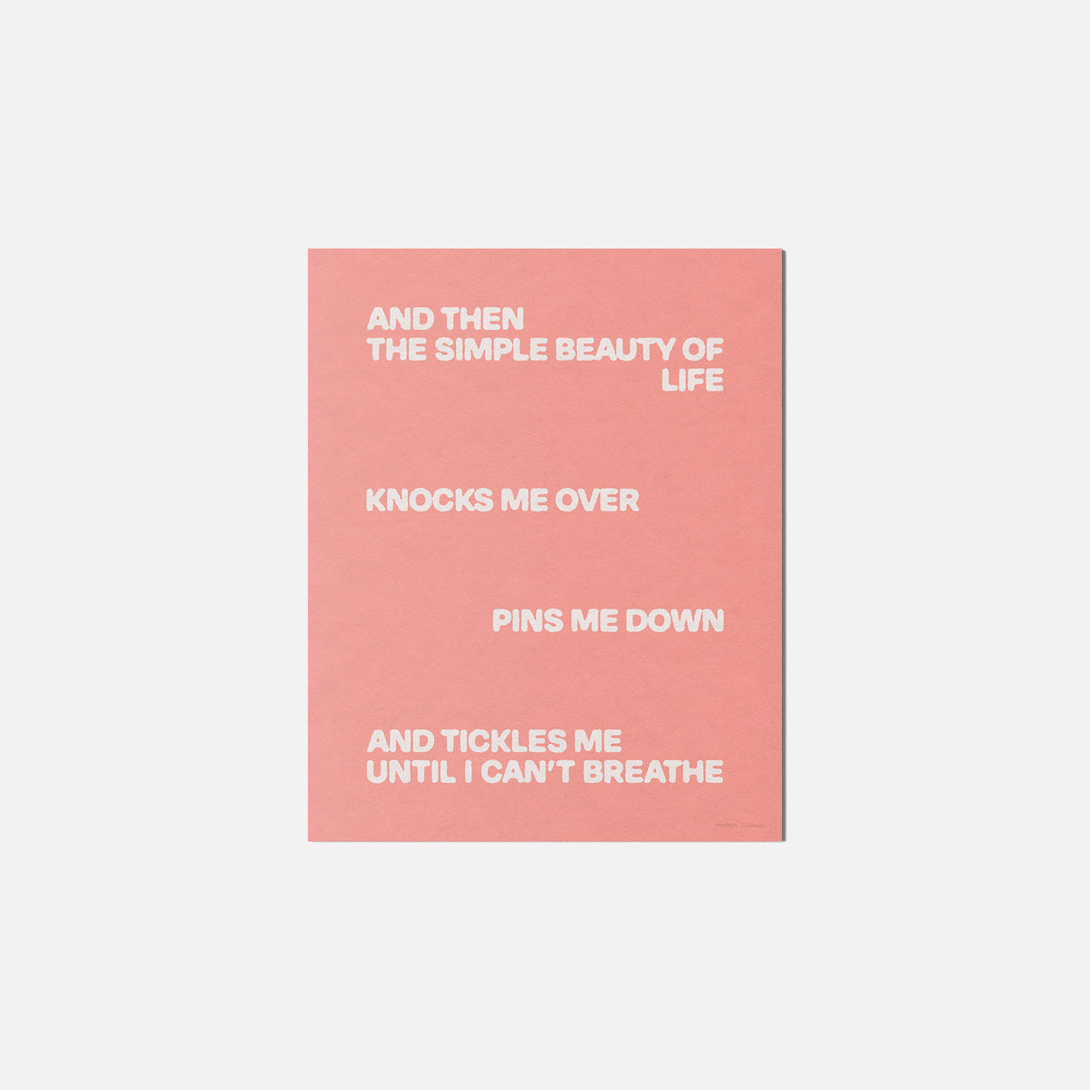 TICKLES PRINT